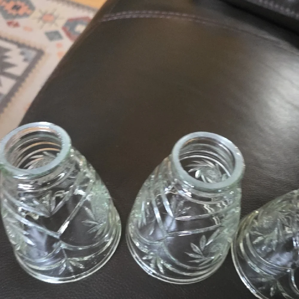 Clear Glass Light Globe Set